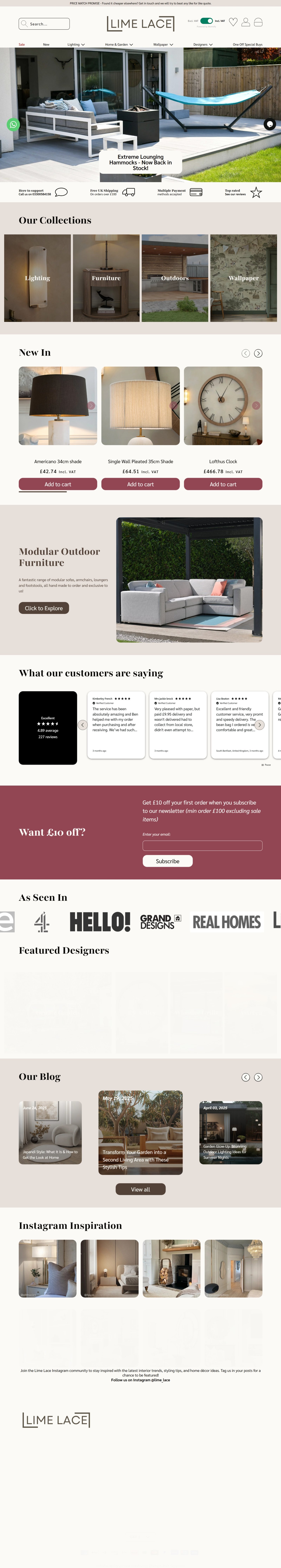 Lime Lace — Home & Lifestyle Magento