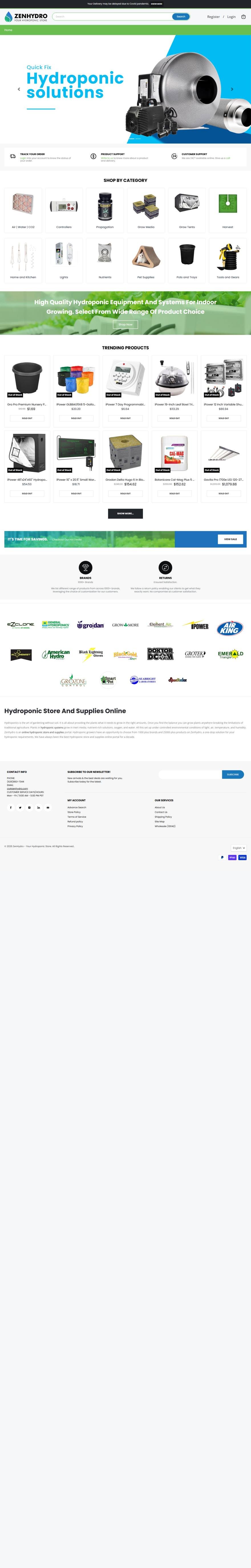 Zen Hydroponics — Grow Supplies Commerce